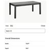 Image 2 : Sunday's - Dinner Party Outdoor Dining Table, Seats 4-6 People, Fog - R.V. $1,850 (OUT-VD-014-029-0)