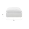 Image 2 : Sunday's - Movie Night Ottoman, Large, Cream Linen - R.V. $1,350 (OTT-YJ-902-018)