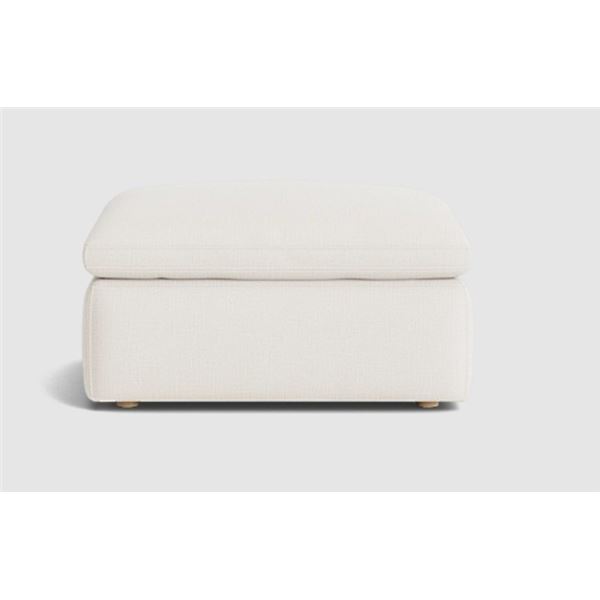 Sunday's - Movie Night Ottoman, Large, Cream Linen - R.V. $1,350 (OTT-YJ-902-018)