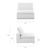 Image 2 : Sunday's - Movie Night Armless Chair, Large, Oatmeal - R.V. $1,830 (CHA-YJ-903-007)