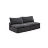 Image 2 : Sunday's - Movie Night Armless Sofa, Large, Dark Shadow - R.V. $3,360 (Total 2 Boxes - x2 Armless Ch