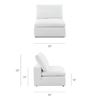 Image 4 : Sunday's - Movie Night Armless Chair, Standard, Mist - R.V. $1,630 (CHA-YJ-004-030)