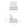 Image 4 : Sunday's - Movie Night Armless Chair, Standard, Gentle Rain - R.V. $1,630 (CHA-YJ-004-038)