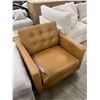 Image 2 : Moes Bridgers Power Recliner Chair Tan Leather (Slight Rip on Right Side - Retail $3,374.00)
