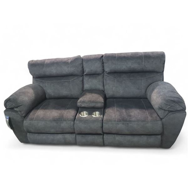 Jackson Catnapper 3 Seater Reclining Sofa with Center Console - Charcoal Grey
