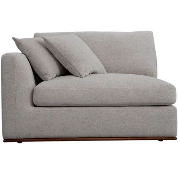 Moe's Home Collection Rue Modular Corner Chair - Left Arm Facing - Flecked Grey - RV: $1930 CAD (MO-