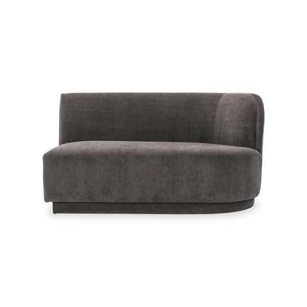 Moe's Home Collection Yoon 2 Seat Sofa Right - Umber Grey (JM-1018-25)