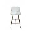 Image 1 : Swan Bar Chair - White Synthetic Leather - RV: $229 CAD