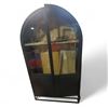 Image 5 : Sloan Curio Cabinet - Black Wood & Metal -RV: $3999 CAD (Model: 69885) - H85.5" x L47.5" x D18"