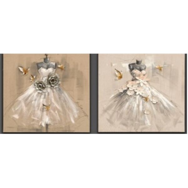 Model - Luxury Wall Art, 100 x 100 cm x 2 Panels (New in Box)