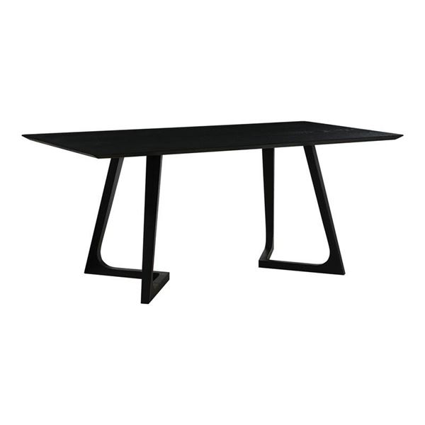 Godenza Dining Table Black Mid-Century Modern