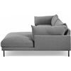 Image 3 : Moe's Home Collection Jamara Right-Facing Sectional - Charcoal Grey (UB-1016-07-R)