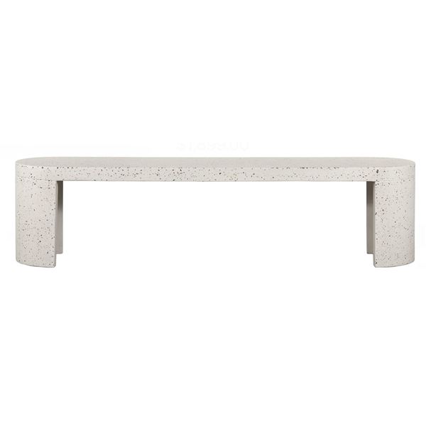 Moe's Home Collection Lyon Outdoor Bench - Light Grey - RV: $1750 CAD (JK-1002-29)