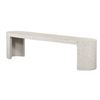 Image 2 : Moe's Home Collection Lyon Outdoor Bench - Light Grey - RV: $1750 CAD (JK-1002-29)