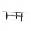 Image 2 : Two-tier Glass Coffee Table with Sculptural Black Legs - Approx. H16" x W45" x D24"