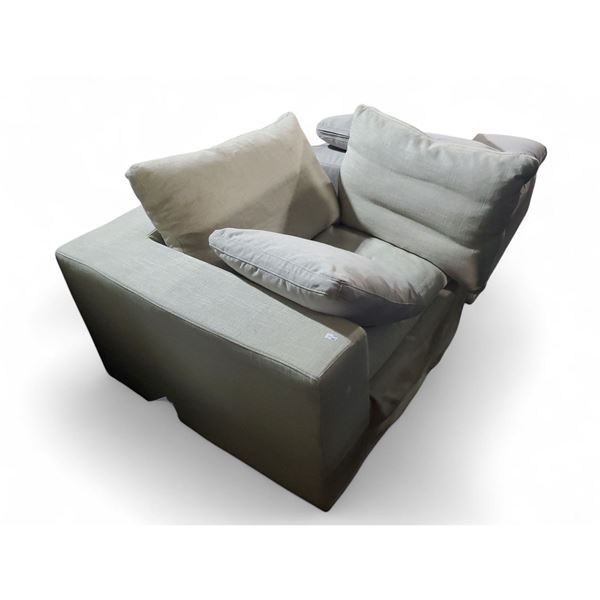 LH Imports - Corner Lounge Chair - Grey