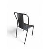Image 2 : Set of 2 Black Textured Dining Chairs