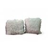 Image 1 : Set of 2 Soft and cozy Faux Fur Sofa Throw Pillows - White - RV: $100 CAD