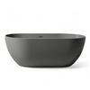 Image 1 : 59" Solid Surface Stone Resin Soaking Bathtub - Dark Grey - RV: $2399 CAD (FS307-1500)