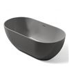 Image 2 : 59" Solid Surface Stone Resin Soaking Bathtub - Dark Grey - RV: $2399 CAD (FS307-1500)