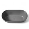 Image 3 : 59" Solid Surface Stone Resin Soaking Bathtub - Dark Grey - RV: $2399 CAD (FS307-1500)