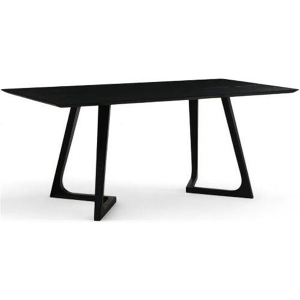 Moe's Home Collection Godenza Dining Table Rectangular - Black Ash - RV: $2399 (CB-1004-02-A/B)