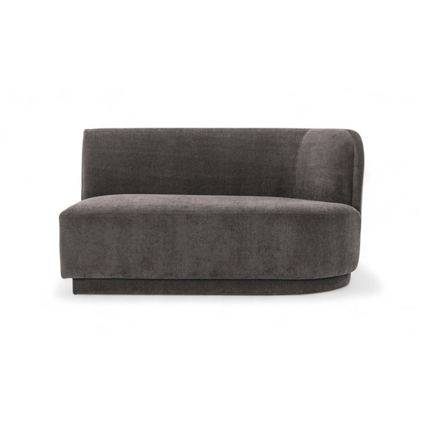 Moe's Home Collection Yoon 2 Seat Sofa Right - Umber Grey (JM-1018-25)
