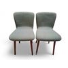 Image 1 : Set of 2 Article Dining Chairs - Walnut and Miller Gray