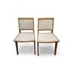 Image 1 : Set of 2 Article Rattan Dining Chairs – Natural Wood Frame