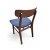 Image 2 : Set of 2 Article Dining Chairs - Walnut and Seascape Blue