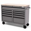Image 1 : Husky 46 inch 9-Drawer Mobile Workbench with Soild Wood Top - RV: $499 CAD