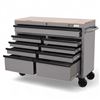Image 2 : Husky 46 inch 9-Drawer Mobile Workbench with Soild Wood Top - RV: $499 CAD