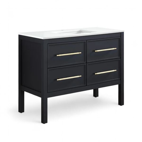 Vistara Freestanding Bath Vanity Combo - Black - RV: $758 CAD - H34.5" x W42" x D19.2" (1001725621)