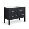 Image 1 : Vistara Freestanding Bath Vanity Combo - Black - RV: $758 CAD - H34.5" x W42" x D19.2" (1001725621)