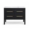 Image 2 : Vistara Freestanding Bath Vanity Combo - Black - RV: $758 CAD - H34.5" x W42" x D19.2" (1001725621)