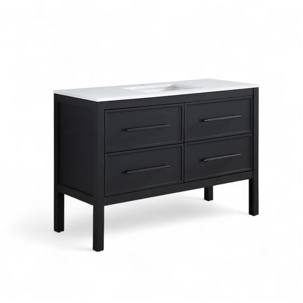 Vistara Freestanding Bath Vanity Combo - Black - RV: $898 CAD - H34.5" x W48" x D19.2" (1001725621)