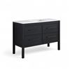 Image 1 : Vistara Freestanding Bath Vanity Combo - Black - RV: $898 CAD - H34.5" x W48" x D19.2" (1001725621)