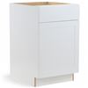 Image 1 : Hampton Bay Edson Base Cabinet - H34.5" x W21" x 24.5" - RV: $374 CAD (EN2136B-WH)