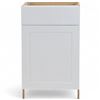 Image 2 : Hampton Bay Edson Base Cabinet - H34.5" x W21" x 24.5" - RV: $374 CAD (EN2136B-WH)