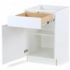 Image 3 : Hampton Bay Edson Base Cabinet - H34.5" x W21" x 24.5" - RV: $374 CAD (EN2136B-WH)