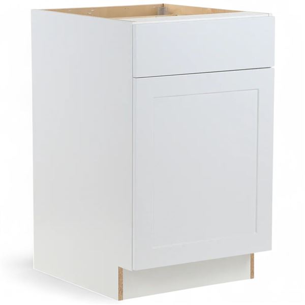 Hampton Bay Edson Base Cabinet - H34.5" x W21" x 24.5" - RV: $374 CAD (EN2136B-WH)