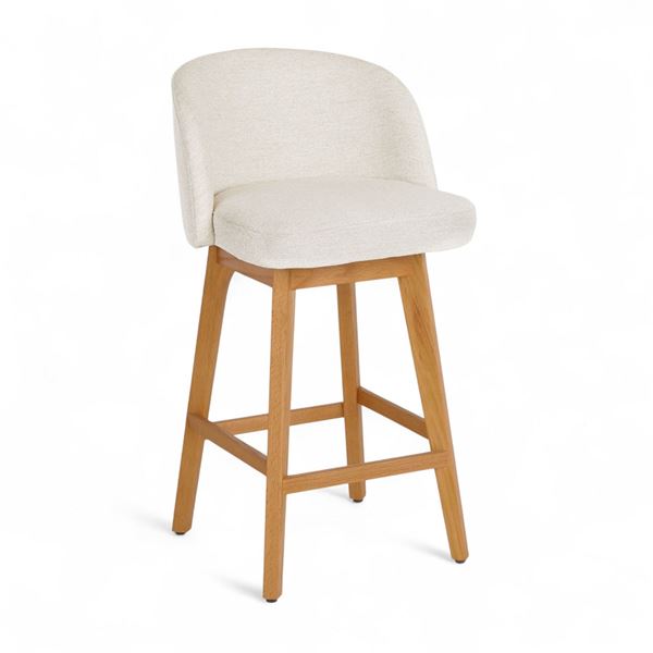 Article Alta Swivel Counter Stool - Oak and Camellia Ivory - RV: $439 CAD (ART3411)
