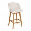 Image 1 : Article Alta Swivel Counter Stool - Oak and Camellia Ivory - RV: $439 CAD (ART3411)