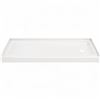 Image 1 : Delta Classic 500 Right Drain Shower Base - RV: $472 CAD - 60" x 30" (B12135-6030R-WH)
