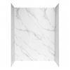 Image 1 : Glacier Bay Shower Wall System Cabine – Carrara White - RV: $1198 CAD - H78" x W60" x D32" 