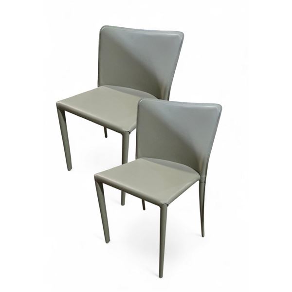 Ark Interior Pair of Kika Grey Chairs - R.V. $360, Total Value $721