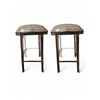 Image 1 : Ark Interior Pair of 2 Bohemian Rose Barstools (78") - R.V. $599, Total $1,200