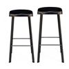 Image 1 : Ark Interior Pair of 2 Bohemian Black Barstools (78") - R.V. $599, Total $1,200
