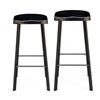 Image 1 : Ark Interior Pair of 2 Bohemian Black Barstools (78") - R.V. $599, Total $1,200