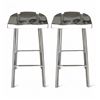 Image 1 : Pair of 2 Bohemian Silver Counterstools - R.V. $599, Total $1,200